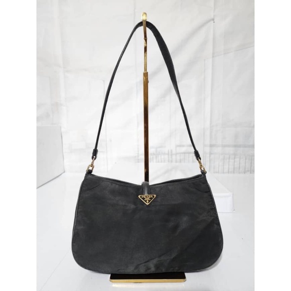 Authentic Prada Tessuto Shoulder Bag Black - Picture 4 of 13